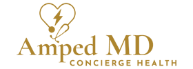 The Amped MD website sidebar logo